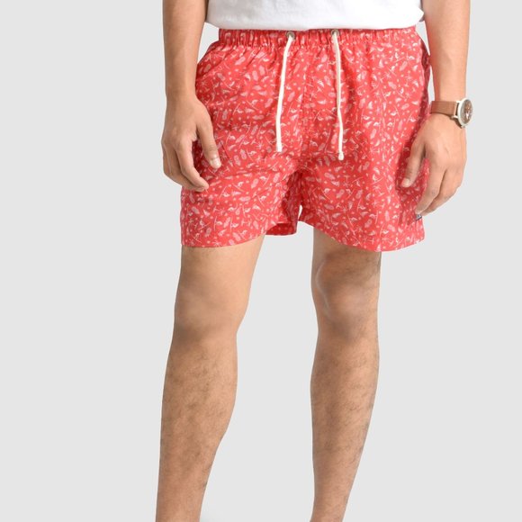 OLGYN Other - OLGYN Men’s Patterned Red Swim Shorts